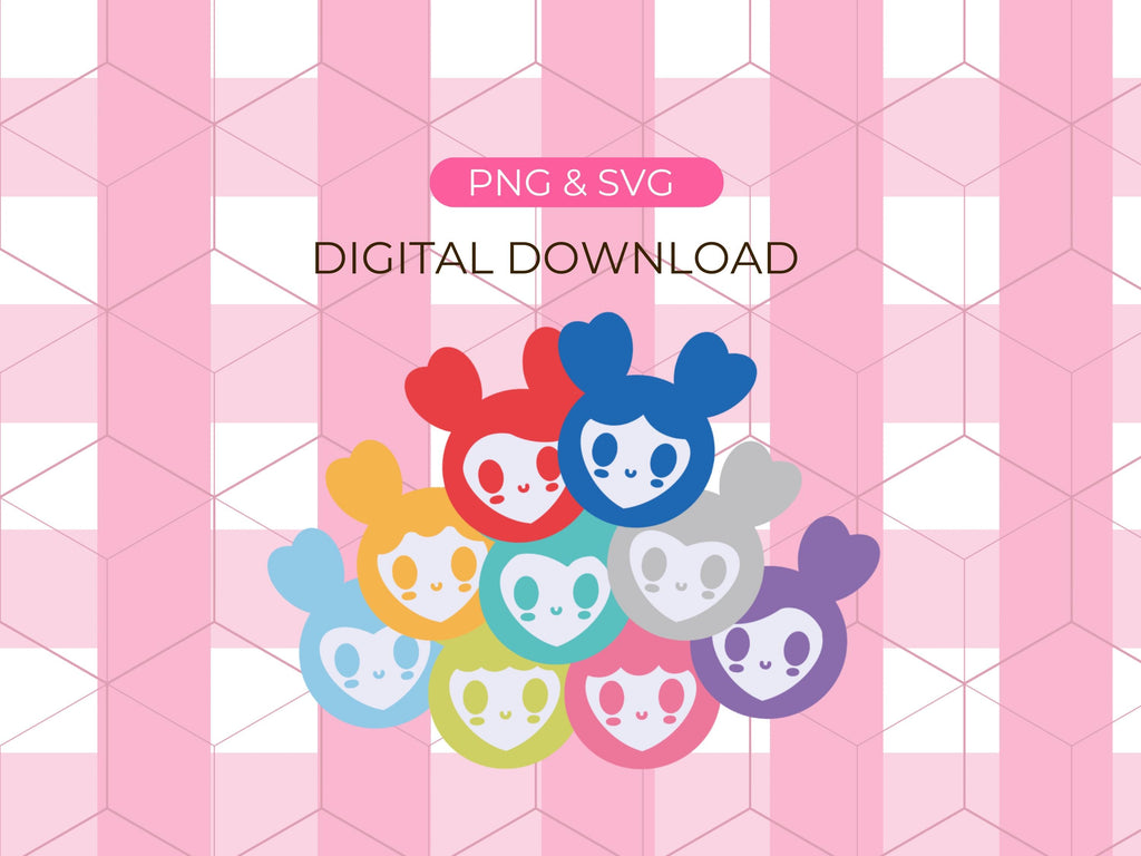 Twice Lovelys SVG PNG: Kpop Characters Cut File (Digital Download)