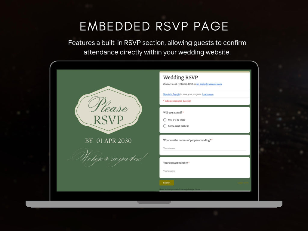 Sage Green Wedding Website Template, Modern Minimalist Design (Canva Editable, RSVP Template, Digital Download)