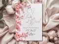 Sakura Pink Elegant Wedding Invitation Template – Luxury Floral Canva Invite | Minimal Modern Wedding Invitation | Printable & Digital