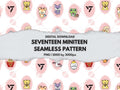 Seventeen SVT Miniteen Seamless Pattern Set for Prints, Digital Planner, Wallpaper, DIY Projects, Arts and Crafts, Work, Apparel, Phone Case