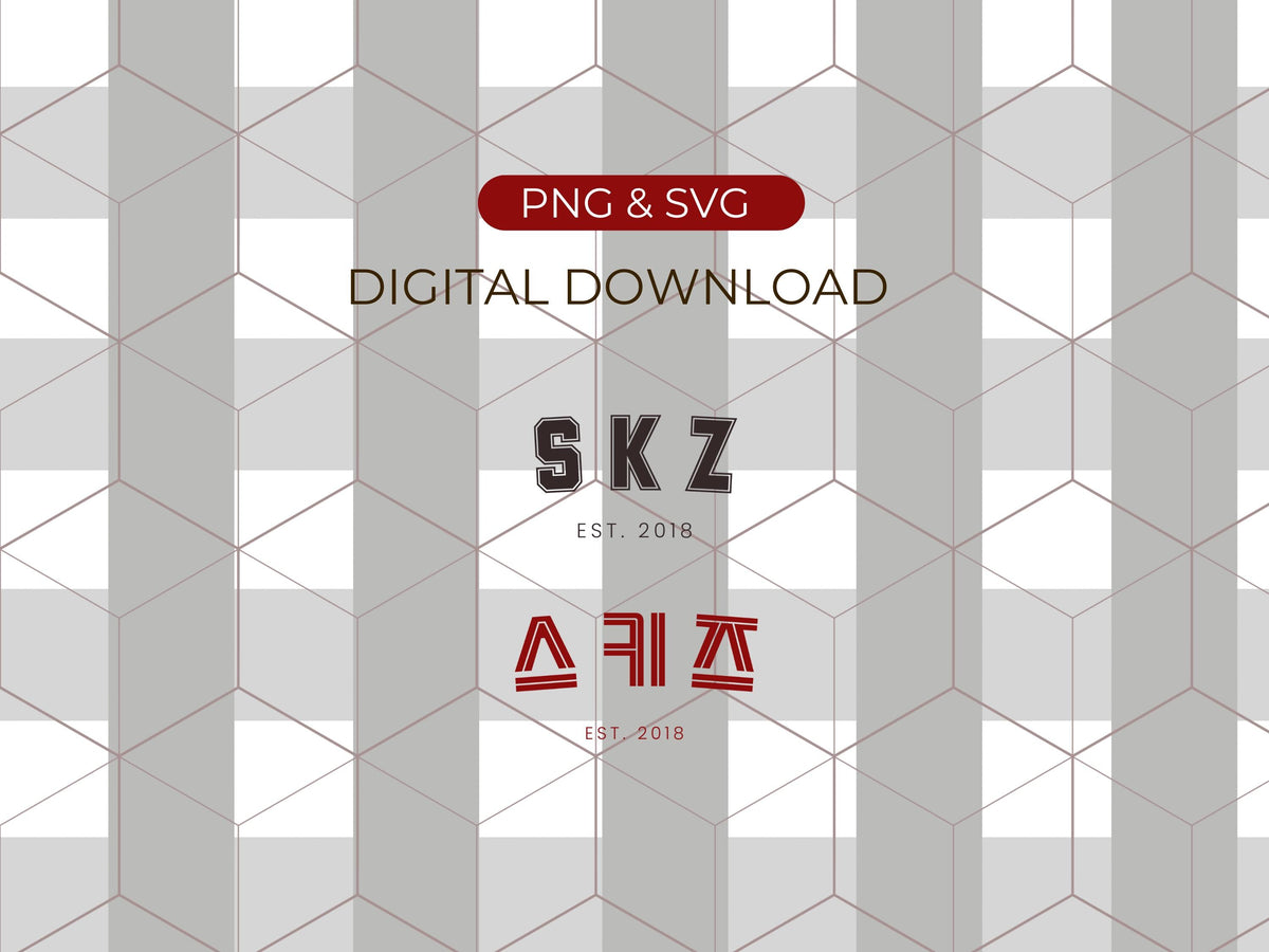 Kpop SKZ Stray Kids University Design PNG + SVG Bundle For Shirts, Prints, Mugs, Tote Bags, Diy Projects