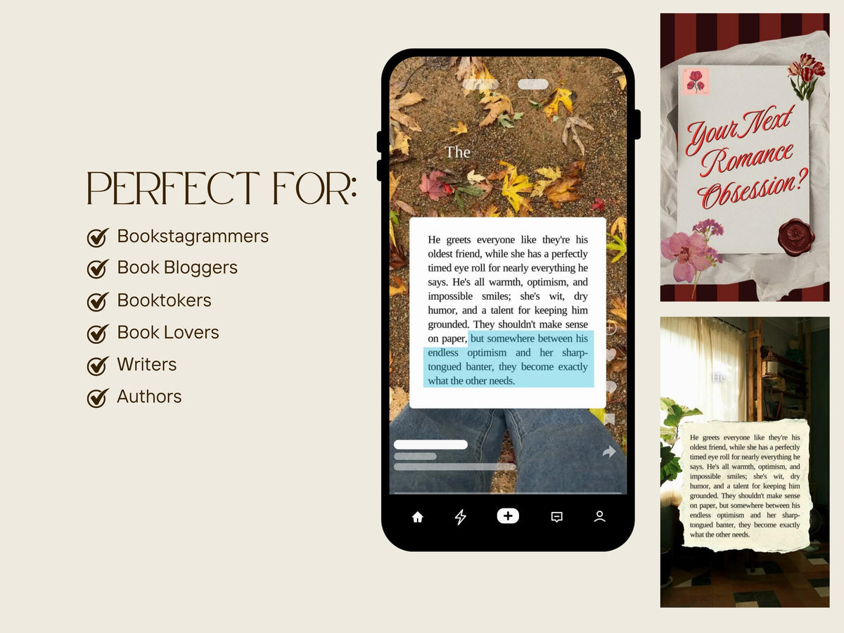 Author Trial Reel Templates Canva Book Promo Reel Author Marketing Template Bookstagram Reel Cover
