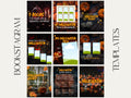 Halloween Bookstagram Canva Template Autumn Reading Instagram Carousel Book Haul TBR Book Recs Template Cozy Aesthetic Book Blogger