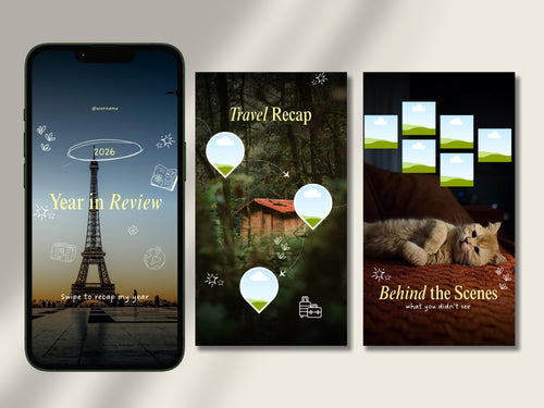 2026 Year in Review Canva Template | Instagram Carousel | Editable Year Recap | Content Creator Wrap-Up | Digital Download