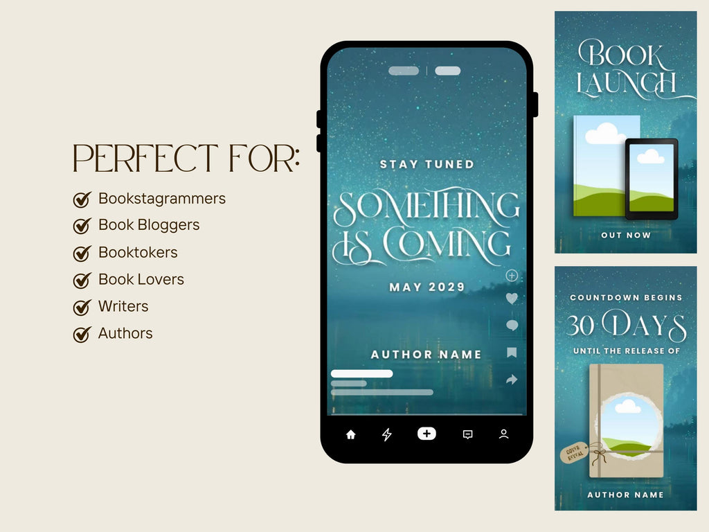 Book Launch Reel Kit, Canva Reels for Authors, Book Marketing, Book Launch, Book Trailer, Romance Fantasy, Romantasy
